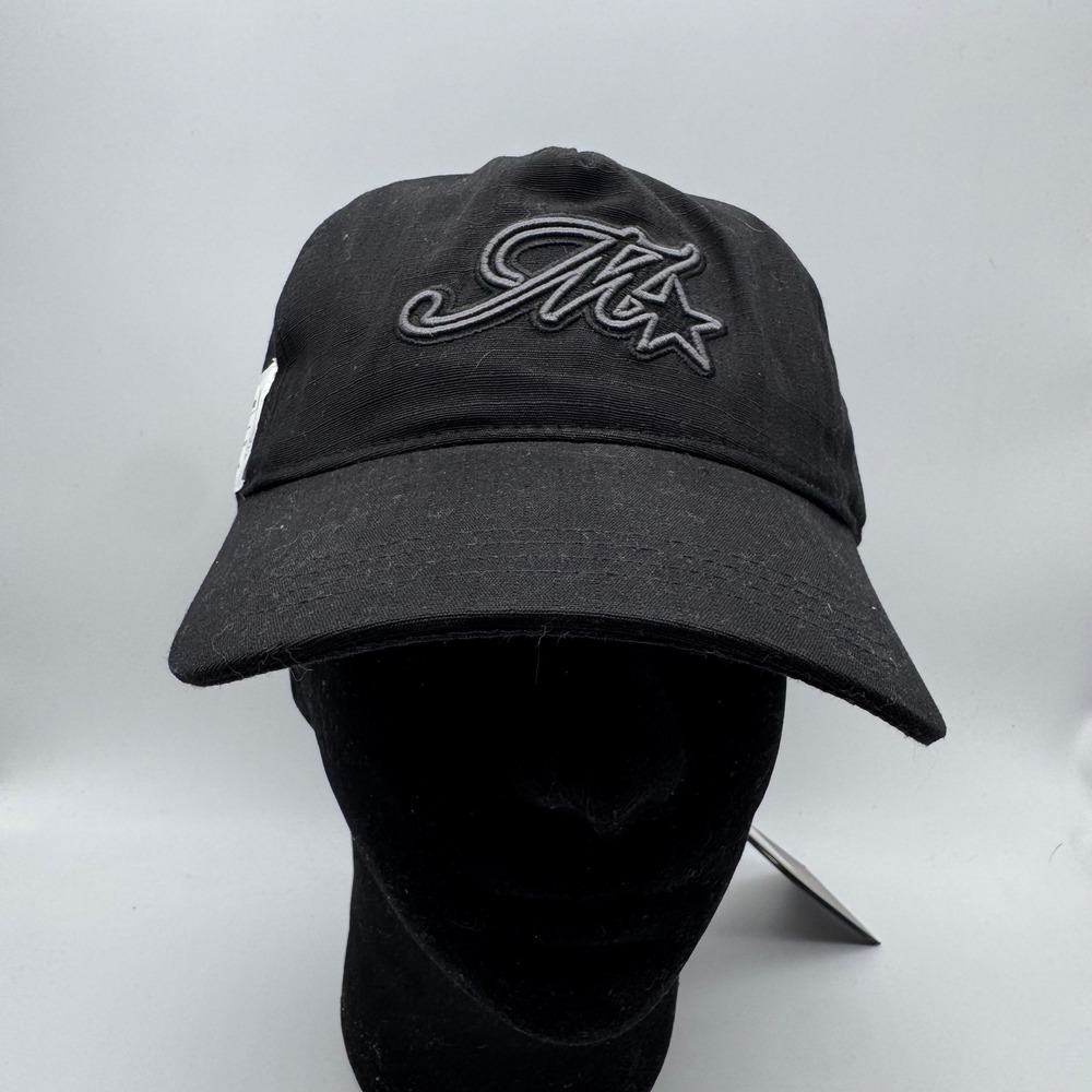 Mercier M Star Cap Black Ripstop‎ Baseball Hat Adjustable MERC1101BLK New